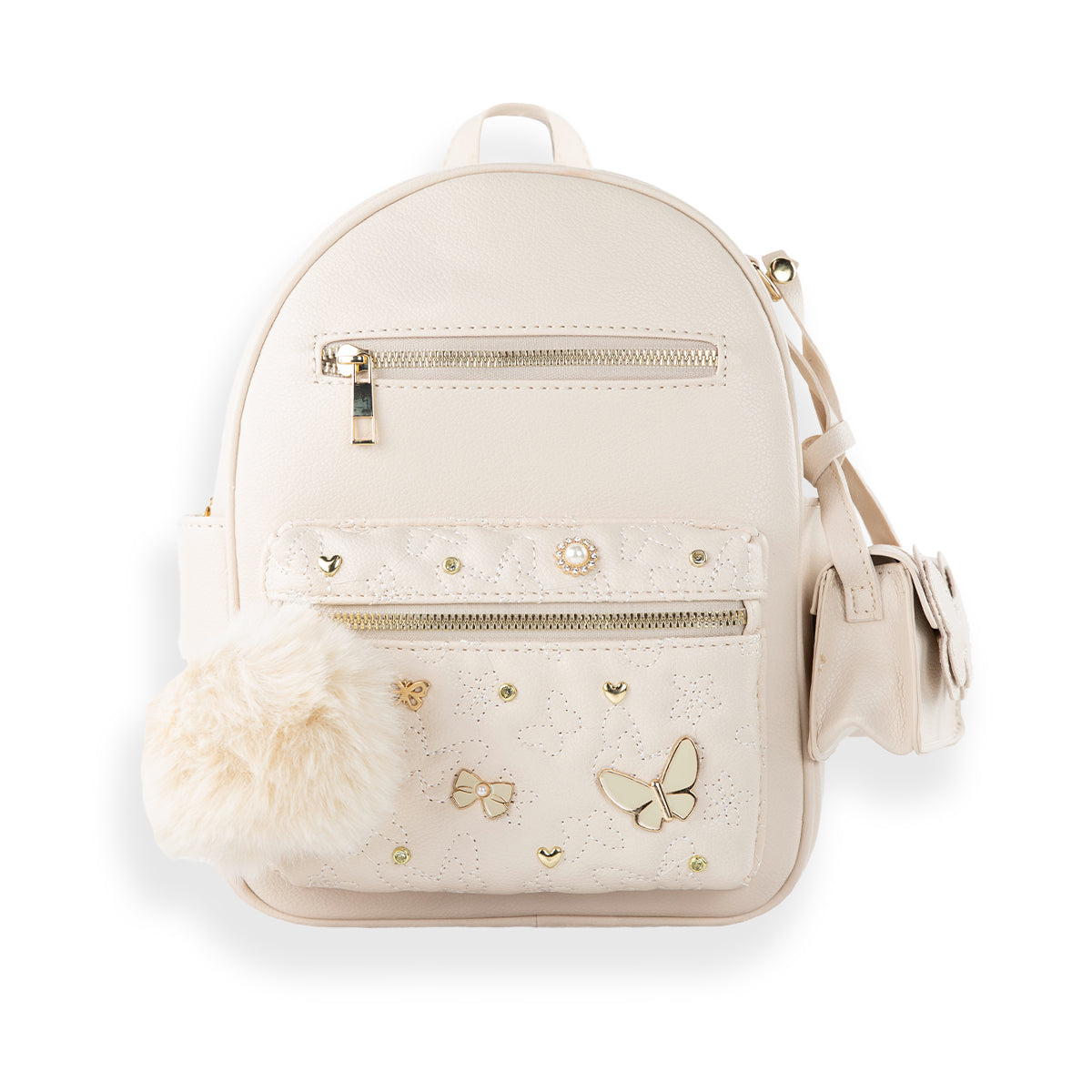 Butterfly Quilted Mini Backpack Set