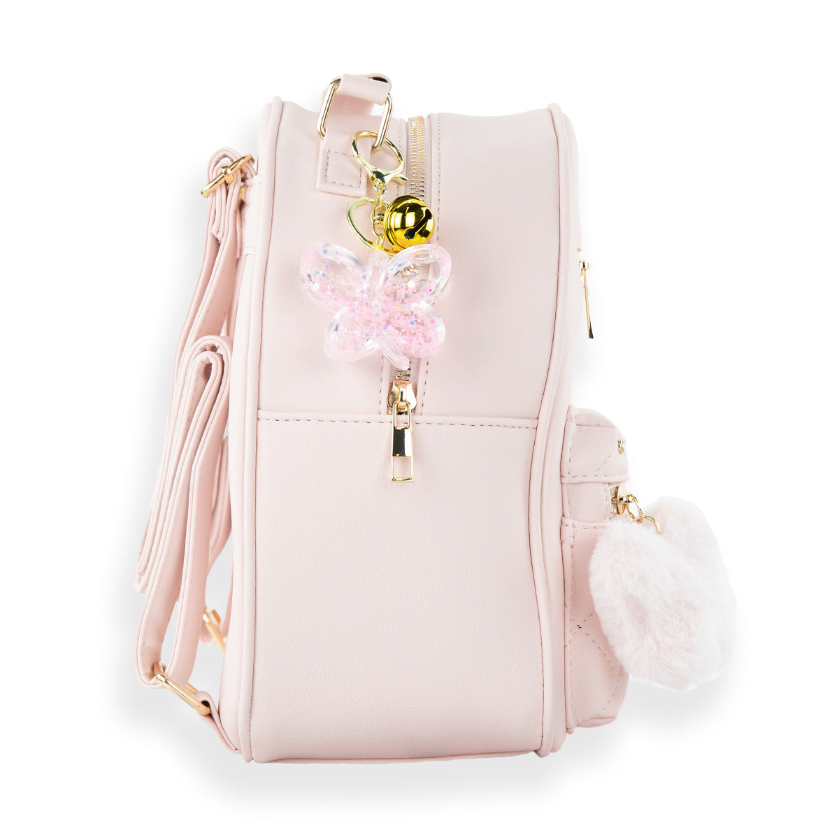 Blush Butterfly Quilted Mini Backpack Set