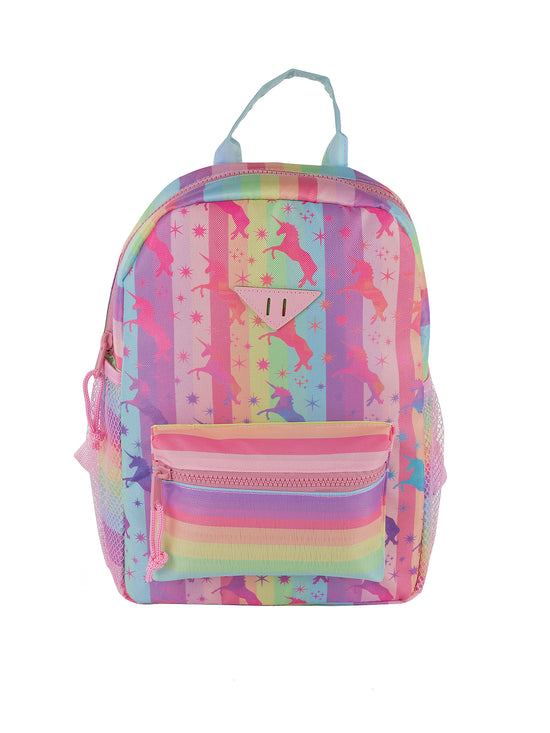 Under One Sky, Bags, Iridescent Mini Unicorn Backpack With Rainbow Faux  Hair