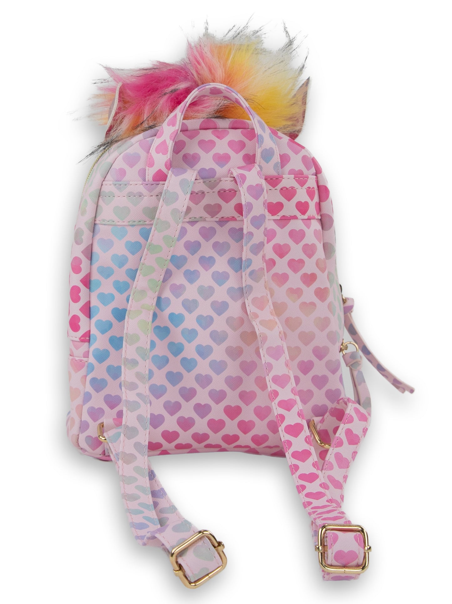 Under One Sky Rainbow Unicorn Hearts Mini Backpack