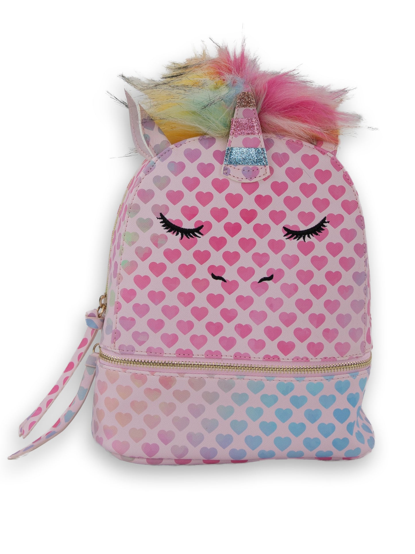 Under One Sky, Bags, Under One Sky Rainbow Unicorn Hearts Mini Backpack